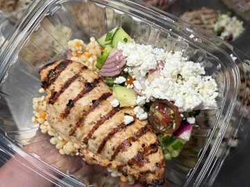 Lemon Herb Grilled Chicken with Pearl Couscous and Greek Salad Lemon Herb Grilled Chicken with Pearl Couscous and Greek Salad
